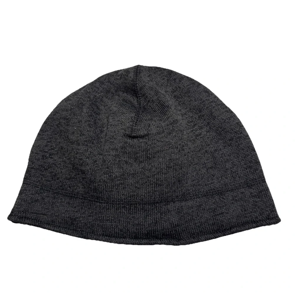 HotHands‎ Beanie Hat Mens Charcoal Gray Fleece Lined Knit Skull Cap Winter Warm